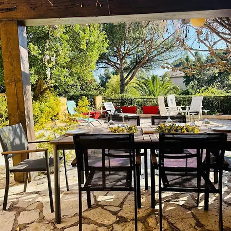 Le Mazet Des Amis-tree-lined-swimming Pool-near Sea Villa Sainte-Maxime